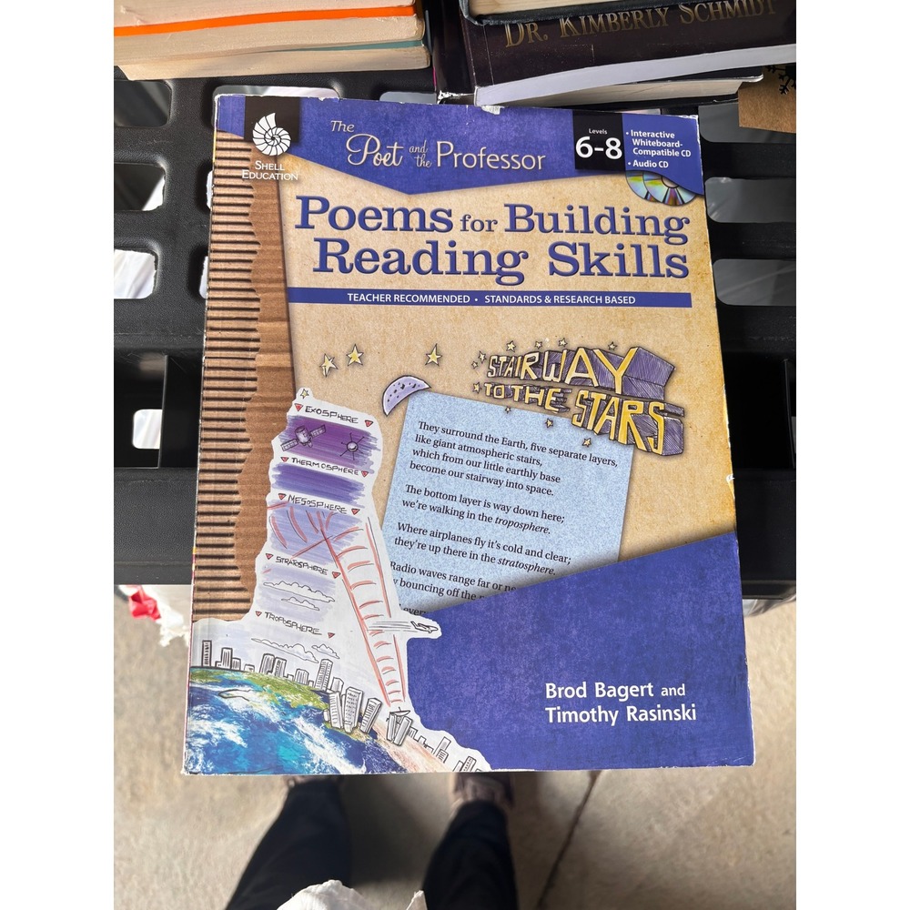 Shell Education Poems for Building Reading Skills Grades 6-8 Blue Teacher Book